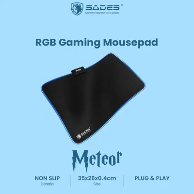 Sades Meteor RGB Gaming Mousepad SA-P4 - Black